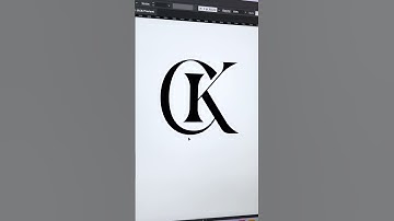 Quick CK Monogram Logo Design Process ✨