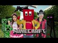 MINECRAFT en la vida real | Maskarin entra al mundo de Minecarft | Una pesadilla cuadrada | Manito