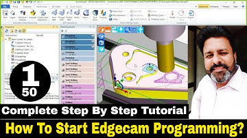 How to Start Edgecam Cnc Vmc programming tutorial In hindi | Edgecam 2022 complete tutorial