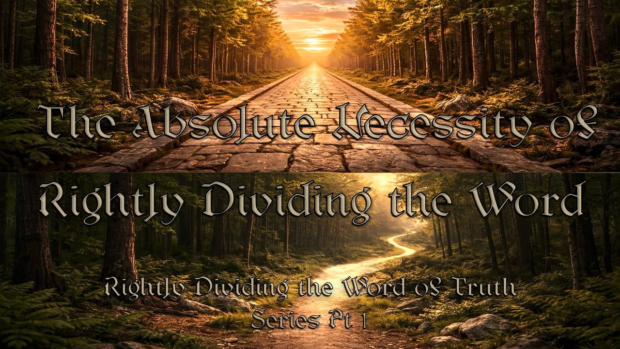 The Absolute Necessity of Rightly Dividing the Word : RDTWOT Pt 1 ...