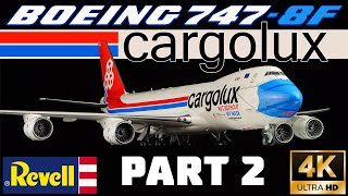 Revell Boeing 747-8F Cargolux Facemask 1/144. Part 2 (Eng sub)