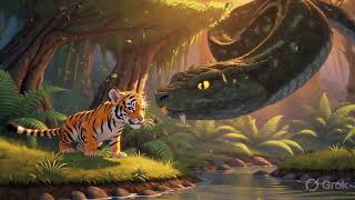 The Tiny Tiger Who Roared Back at Death 🔥 | Emotional Anime Wildlife