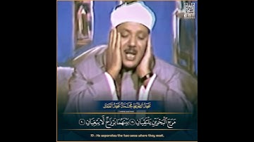 سورة الرحمن / الشيخ عبدالباسط رحمه الله