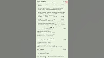 11th Std Computer Application | Second Mid Term Test Model question paper 2024 | Original pattern |