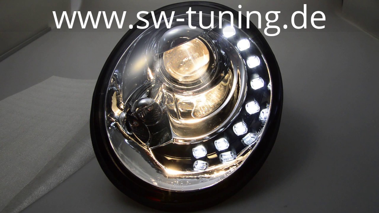 SWLight Scheinwerfer für NEW Beetle 9C 97-04 LED Standlicht chrom/Black SW- Tuning 