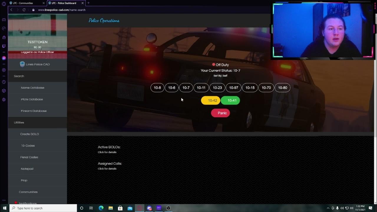 Lines Police Cad Tutorial PT2 (How to use the Police CAD) YouTube