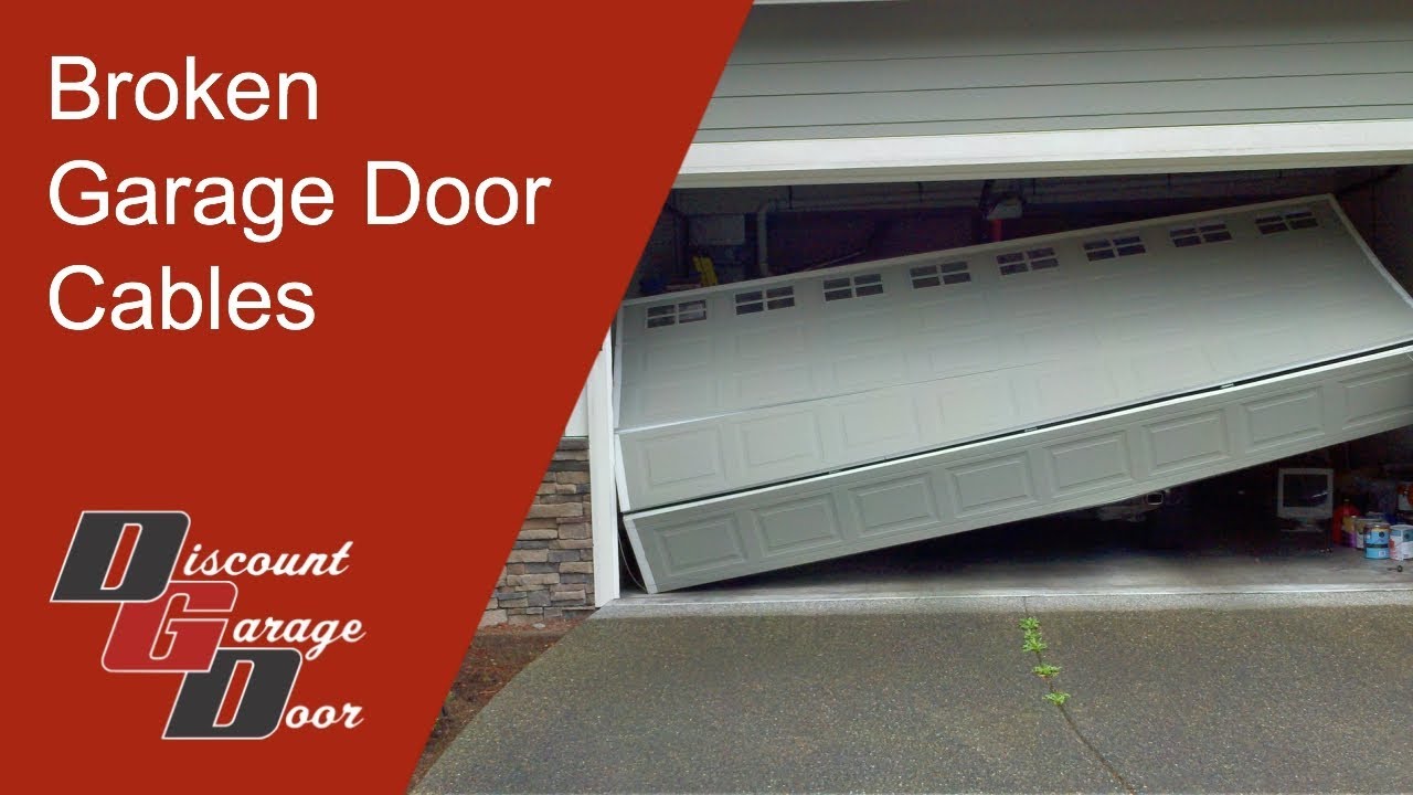 Broken Garage Door Cables Broken Arrow (918) 234DOOR YouTube