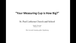 Measuring Generosity: Living Out Christ's Love
