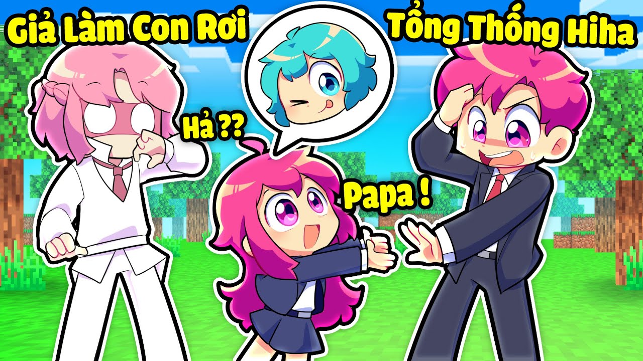 YUMMIE THỬ LÒNG TỔNG THỐNG HIHA BẰNG CÁCH GIẢ LÀM CON RƠI TRONG MINECRAFT*YUMMIE CON RƠI 🥰🤣