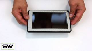 Slickwraps Silver Carbon Fiber Wrap/Skin for the Kindle Fire screenshot 2