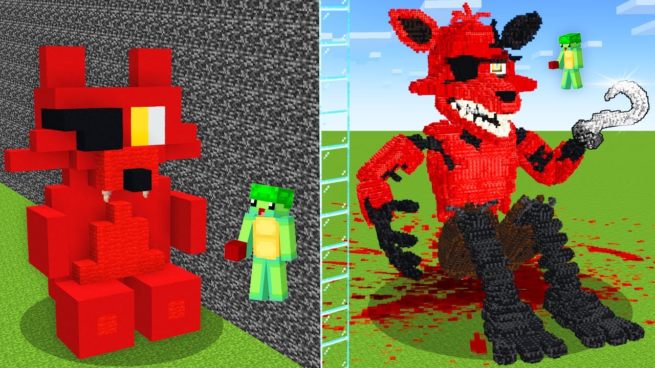 I Cheated with //SCARE in FNAF Build Challenge in Minecraft