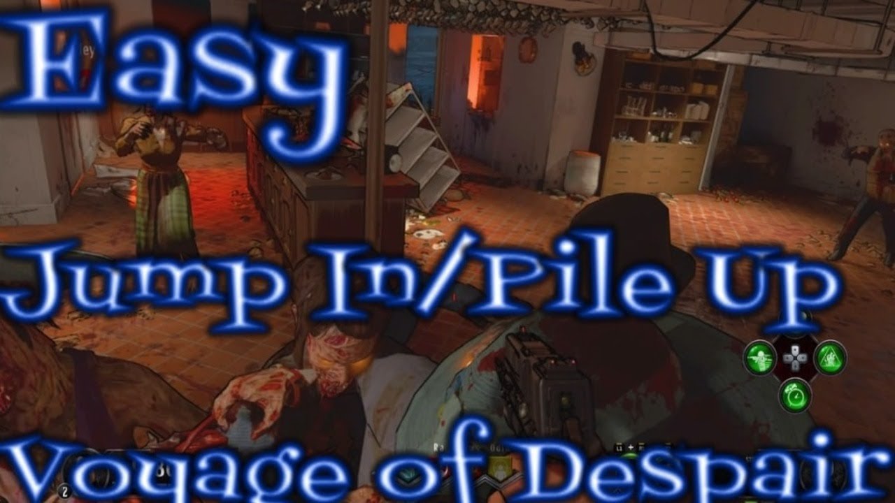 BO4 Zombie Glitches JumpIn Zombie Pile Up Glitch Voyage of Despair