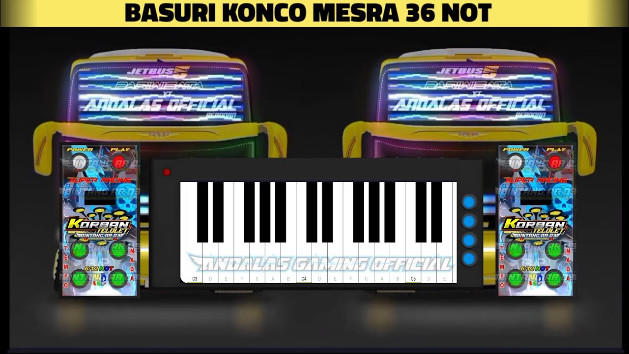 Telolet Basuri Konco Mesra 36 Not Versi Pianika || Basuri Pianika