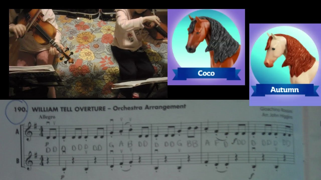 William Tell Overture Essential Elements Violin Book #1 Played by Children 8 and Under