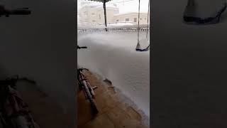 ثلج مدينة سحاب في الأردن يصل لمتر ❄️😯 screenshot 3