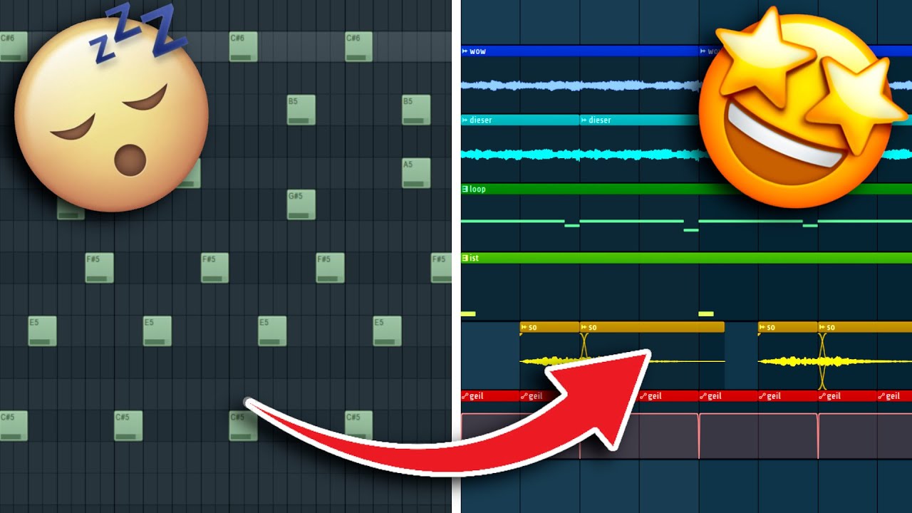So machst du EINZIGARTIGE LOOPS aus LANGWEILIGEN MELODIEN | FL Studio Sample Tutorial Deutsch