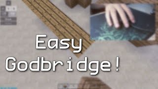 How to: Short Godbridge in Minecraft! (Bridging Tutorial)