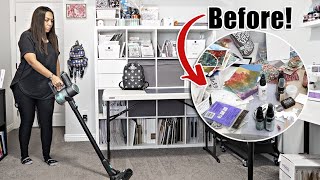 QUICK Craft Room CLEAN UP  😩