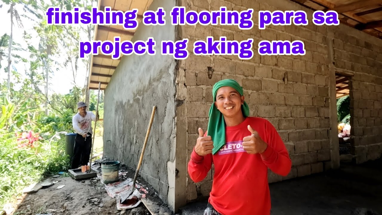 Finishing flooring para sa project ng aking ama