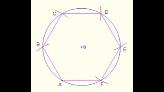 Construction of an hexagon