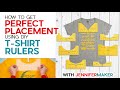 Tshirt ruler guide for perfect vinyl  sublimation placement  free rulers  directions