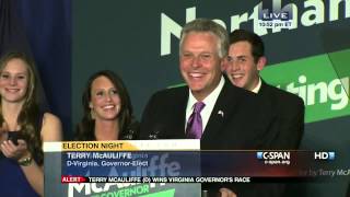 Terry McAuliffe 2013 Victory Speech (C-SPAN)