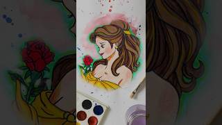 Belle's Enchanted Portrait: Capturing the Beauty of Disney's Beloved Princess