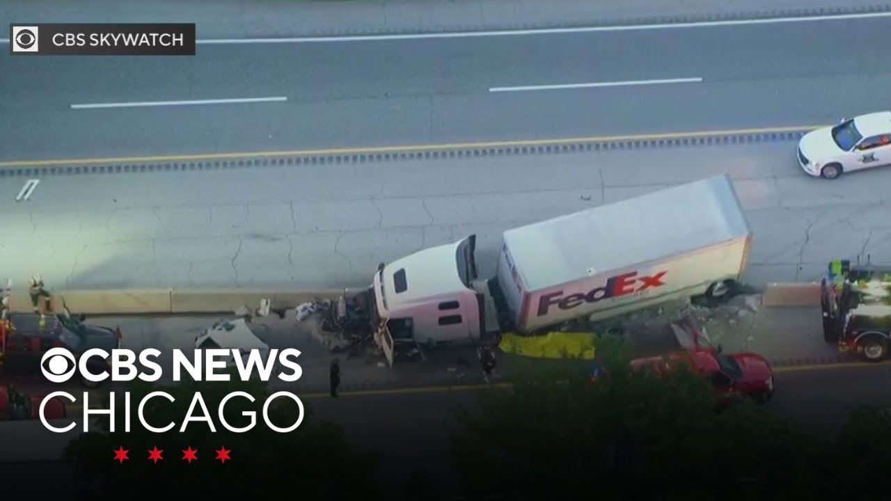 Serious crash involving FedEx truck shuts down lanes on Indiana Toll ...