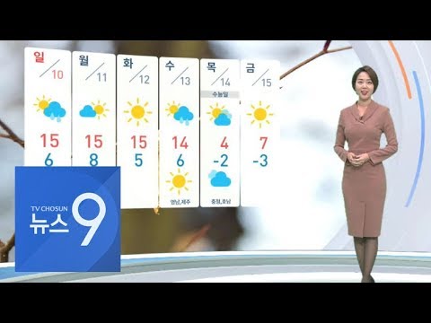 [<strong>날씨</strong>] <strong>토요일</strong> 맑고 쌀쌀해요…<strong>일요일</strong> 오후부터 차츰 비