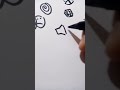 رسمات صغيرة تملأ الصفحة