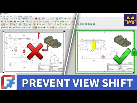 Lock Drawing View Position in FreeCAD Drawing | FreeCAD Tutorial ...
