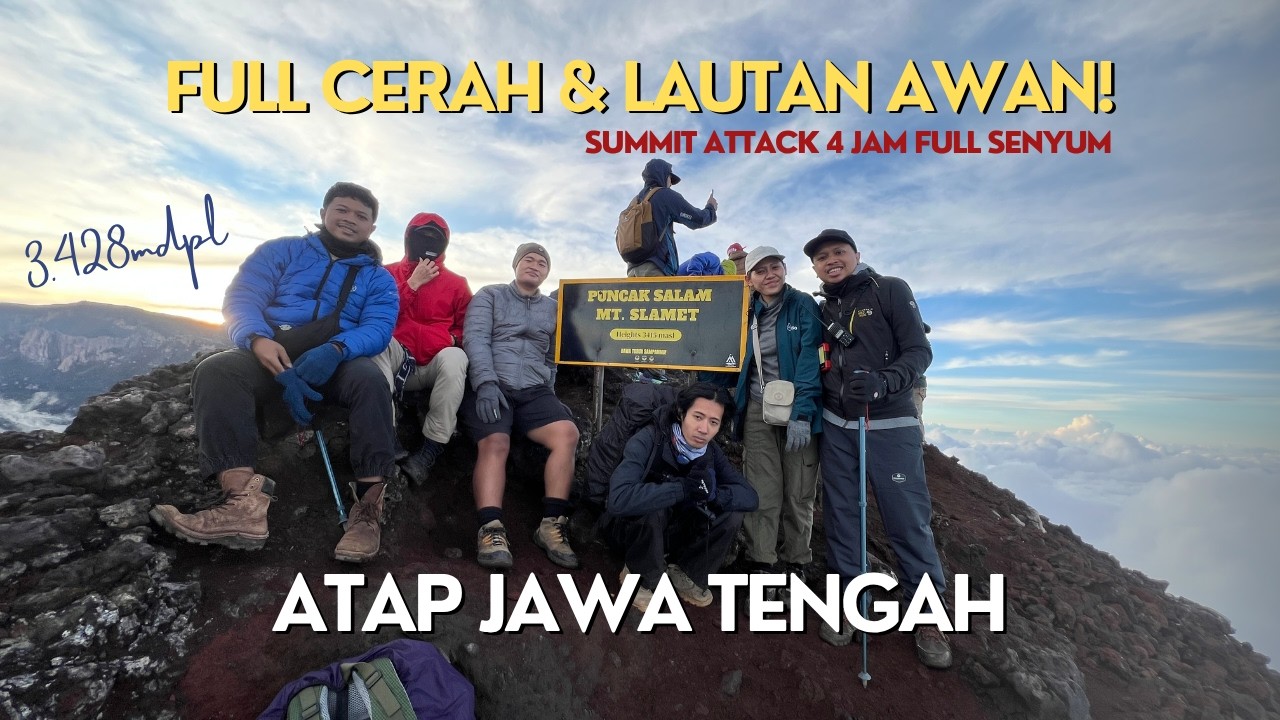 Pendaki Lambat Gunung Slamet via Sawangan SUMMIT ATTACK 4 JAM SAMPAI PUNCAK! #2