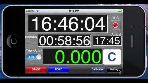 Rally Computer for iPhone [ASE Rally Monitor Dev Ver.]