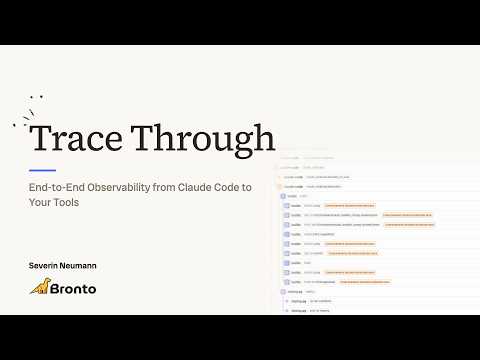 Trace Through: End-to-End Observability from Claude Code to Your Tools #claude #observability #otel