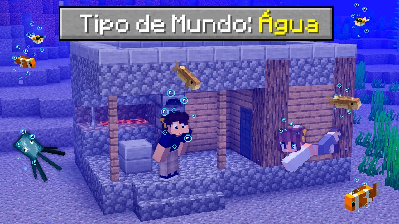 MINECRAFT, MAS O MUNDO ESTÁ DEBAIXO D'ÁGUA!