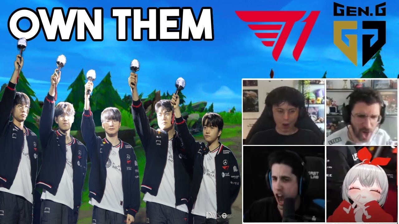 Реакция стримеров на разгром GenG T1 на их родной земле