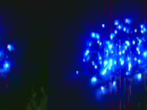 ALOHA光電LED聖誕燈批發-A-34-1 100顆LED藍光星星燈~含八段變化跳機~