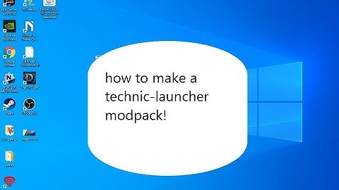 how to make a technic launcher modpack!!