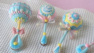 How to Make 3-D Baby Rattle Cookies (with a Surprise Gender Reveal!)