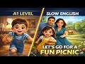 Ben &amp; Emma Meet the Family | Fun Picnic Day at ParkSlow English for Beginners