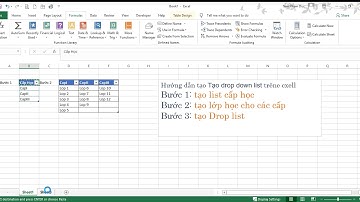 Tạo Drop down list trên ecxell nâng cao
