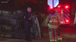 Fiery crash near uptown Charlotte; police investigating