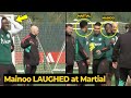 Kobbie mainoo reaction on anthony martial return to full team training today  man utd news