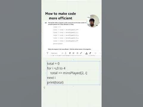 Making code more efficient - GCSE Computer Science #gcse # ...