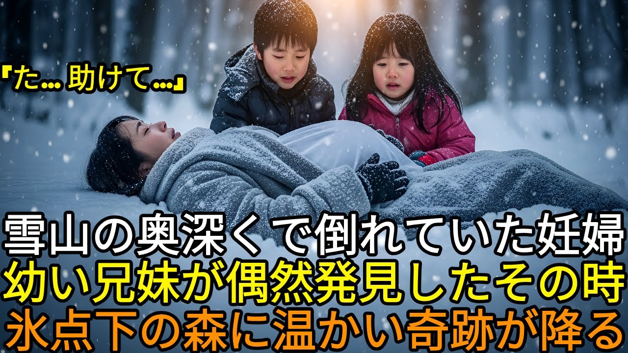 雪山で倒れていた妊婦… 好奇心旺盛な兄妹が山奥へ遊びに行き、偶然彼女を発見してしまうが…