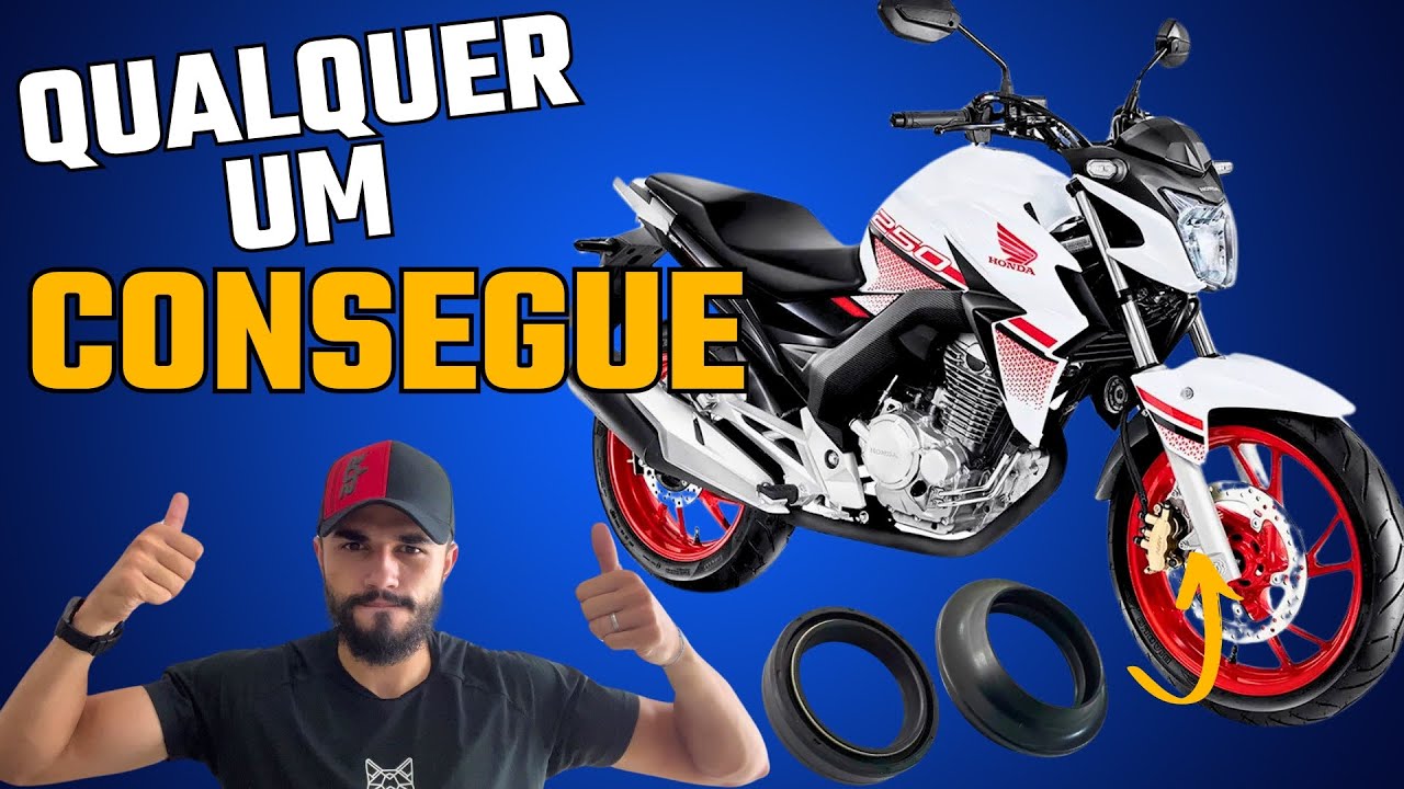 COMO TROCAR O RETENTOR DE BENGALA DA CB TWISTER