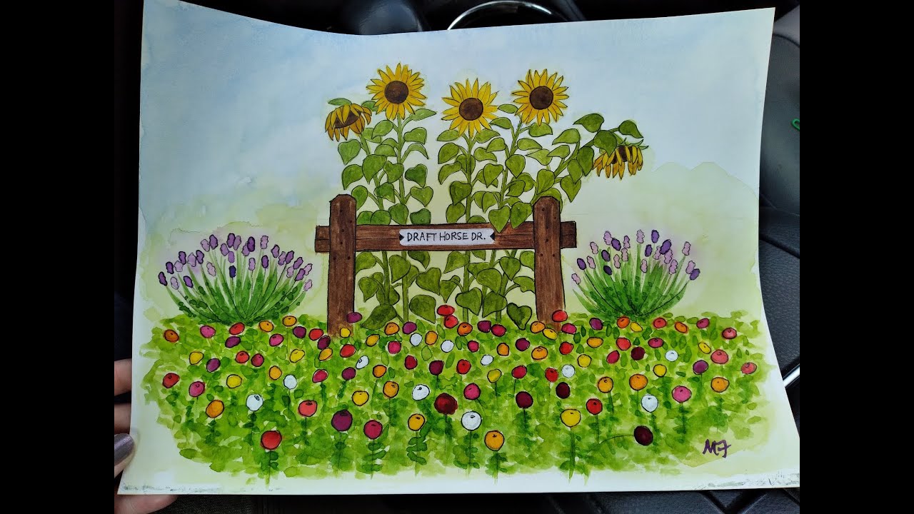 "Draft Horse Drive" Watercolor