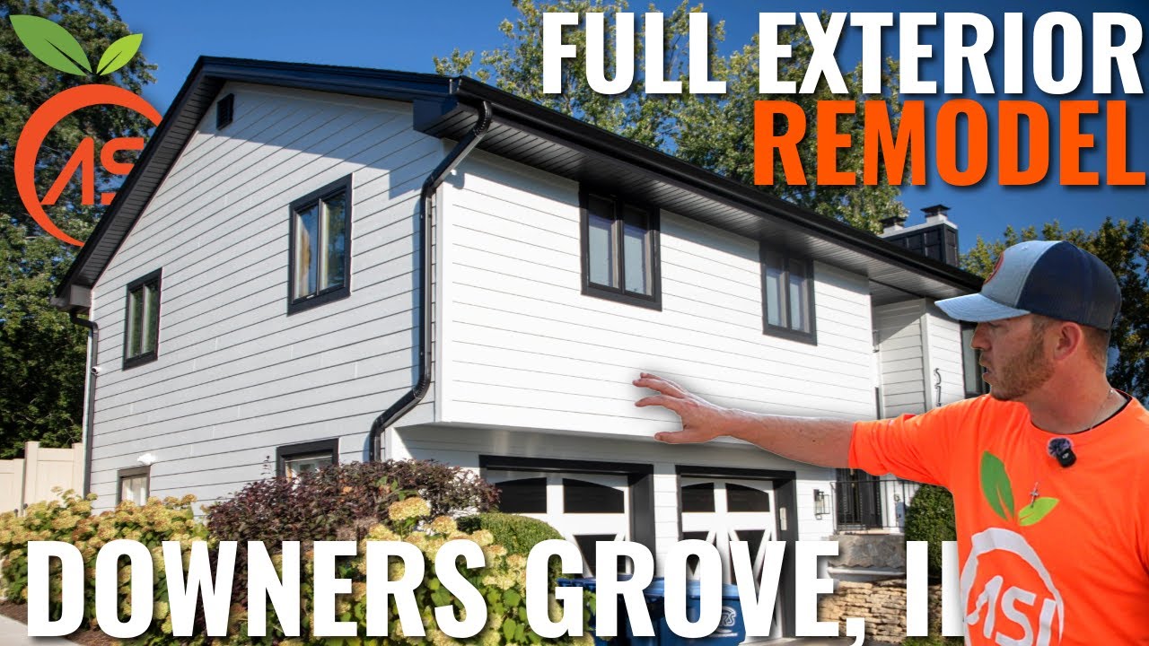 Downers Grove IL Full Exterior Remodel | Roof, LP SmartSide Siding & Custom Chimney Design