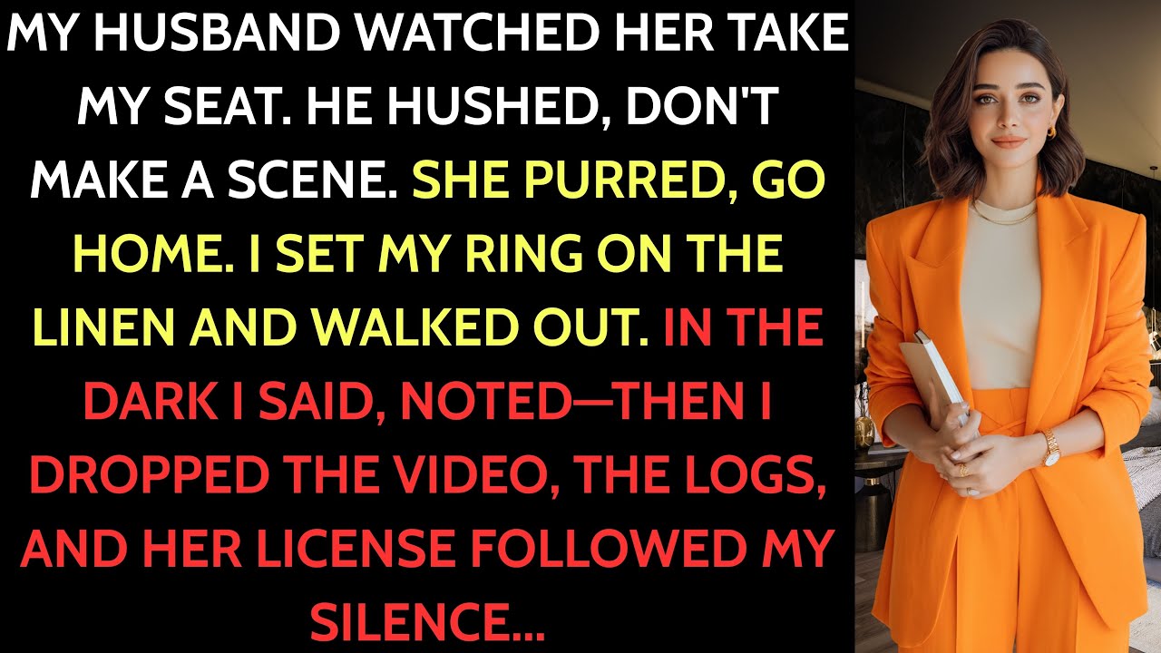 My Husband Watched Them Steal My Seat — I Walked Away in Silence and Destroyed Her Life