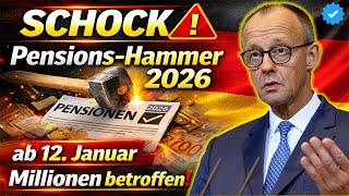 🚨 Pension Shock 2026: New Rules Hit Millions from January 12